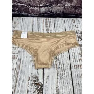 Calvin Klein Women Lace Trim Hiop Hipster Light Brown Nude XL NWT
